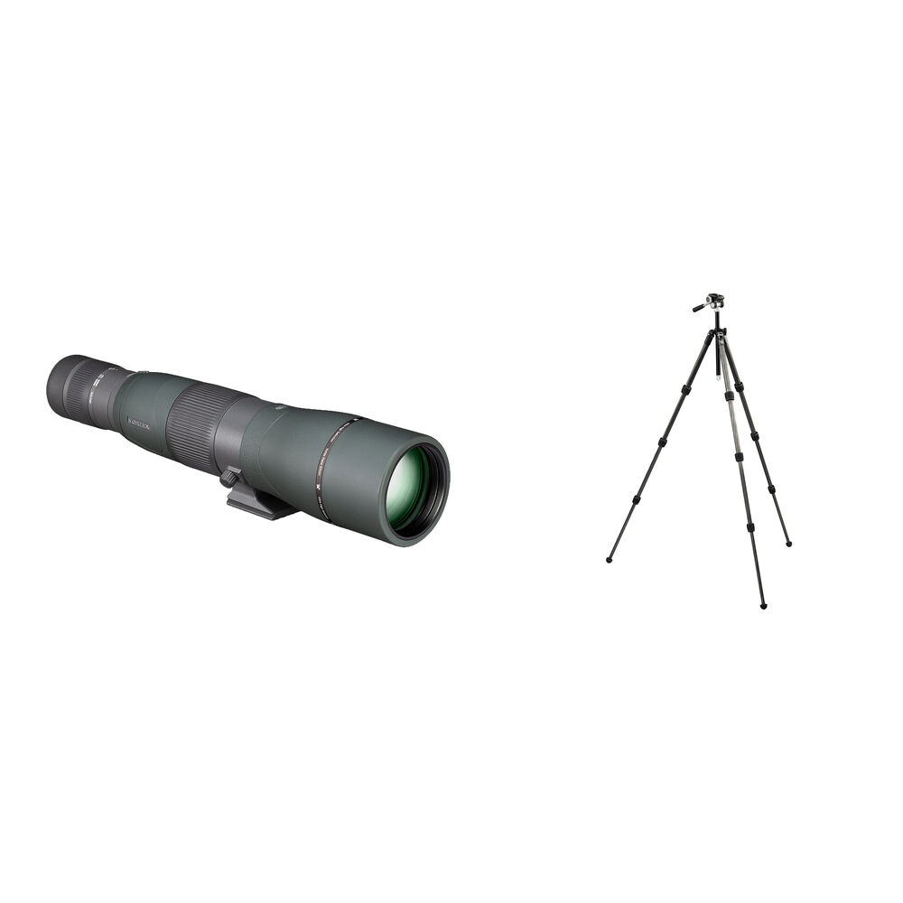 Vortex Razor HD 22-48x65 Telescopio Spotting Scope Kit con Trípode de Carbono