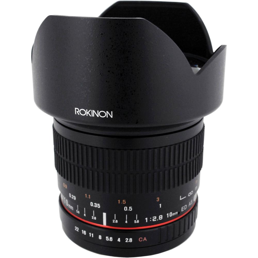Rokinon 10mm f/2.8 ED AS NCS CS Lente Gran Angular para Montura Canon EF, Apertura f/2.8,