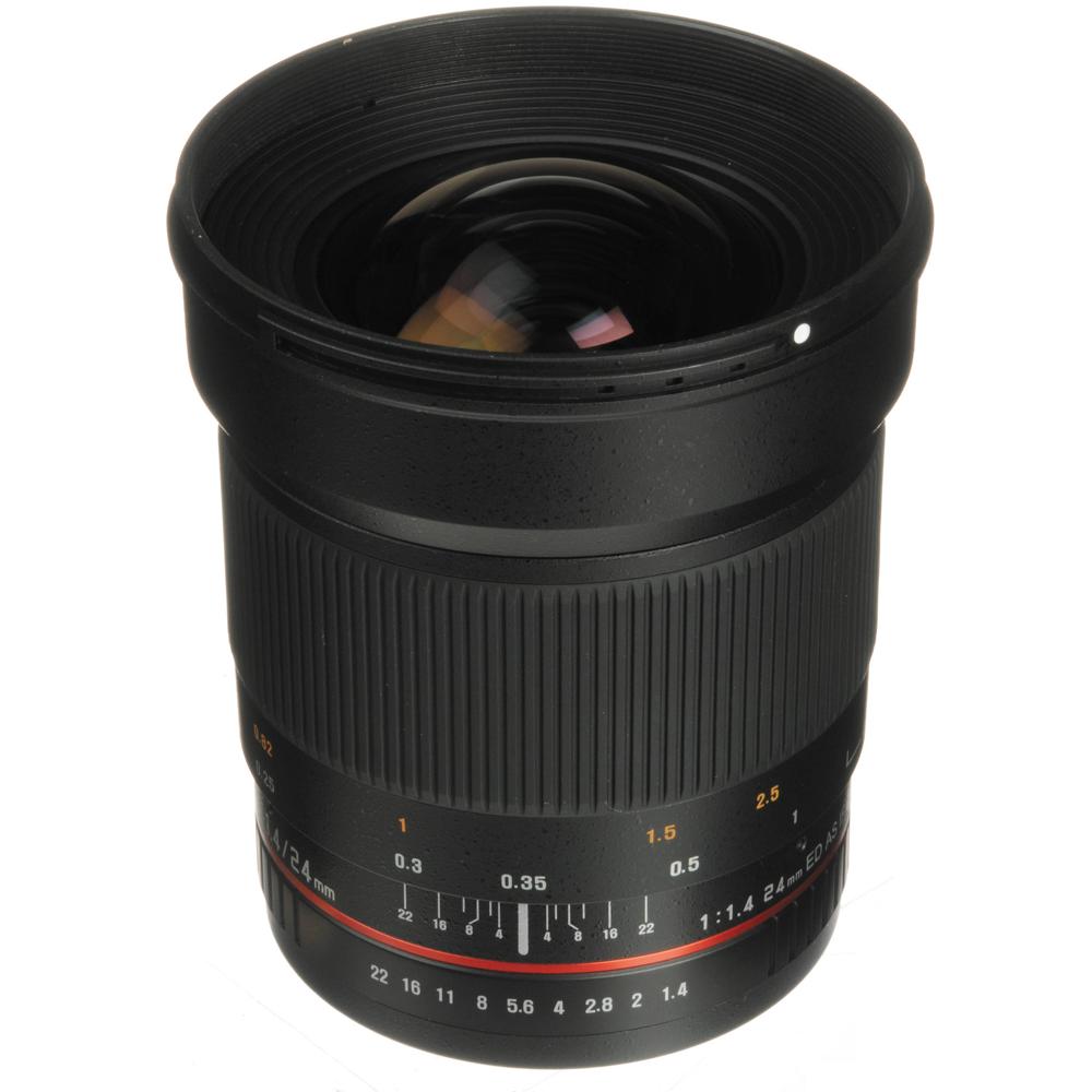 Samyang 24mm f/1.4 ED AS UMC Lente Gran Angular para Canon - Apertura f/1.4, Enfoque Manua