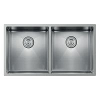 Lavadero Doble de Acero Inoxidable 79 x 46 cm