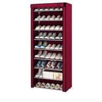 ORGANIZADOR DE ZAPATOS ARMABLE DE 09 NIVELES VINO
