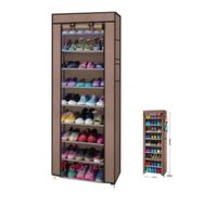 ORGANIZADOR DE ZAPATOS ARMABLE DE 09 NIVELES MARRON