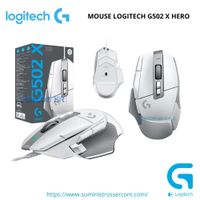 MOUSE LOGITECH G502 X HERO USB 25K DPI LIGHTFORCE WHITE