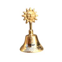 Campana sol en bronce fundido 8 cm