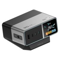 Estación De Carga 300W GaN 5 Puertos Para Laptop Y Celular