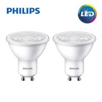 Pack x2 Dicroico LED Philips EcoHome GU10 4.7W Luz Blanca