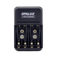 Cargador de Pilas AA AAA 9V OPALUX OP-BC8021