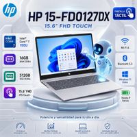 Laptop HP  15.6 FHD Touch Intel Core 7 150U 16GB 512GB SSD   15-FD0127DX