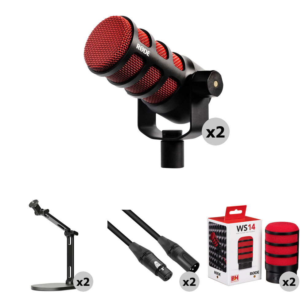 Rode PodMic Kit de MicrÃ³fonos para Podcasting 50 Aniversario - Incluye 2 MicrÃ³fonos DinÃ