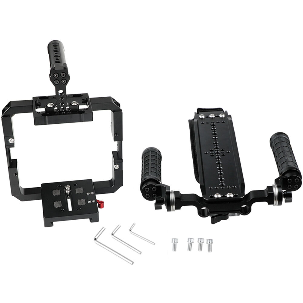 CAMVATE Soporte de Hombro Pro con Kit de Jaula Completa para Cámaras RED DSMC2