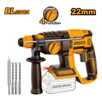 Rotomartillo Brushless Ingco 20V 2.0J SDS PLUS CRHLI20208