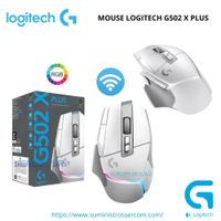 MOUSE LOGITECH G502 X PLUS LIGHTSPEED 25K DPI LIGHTFORCE LIGHTSYNC RGB WHITE