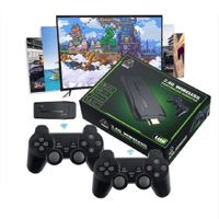 Consola de Videojuegos 10000 juegos con 2 gamepads inalámbricos Color Negro