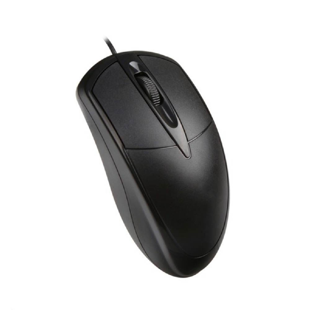 MOUSE OPTICO CON CABLE COMBAT 1200 DPI USB DISEÑO ERGONOMICO