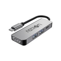 Hub Usb 4 En 1 USB 3.0 USB 2.0 USB TIPO C HDMI ALUMINIO