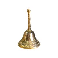 Campana de mesa en bronce fundido cocos 9cm - Éter sonoro