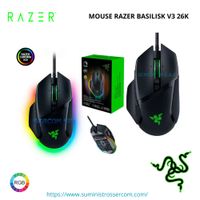 MOUSE RAZER BASILISK V3 26K DPI SWITCH OPTICO 70M 11 ZONAS CHROMA BLACK