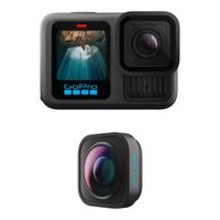 GoPro HERO13 Black Cámara con Ultrawide Lens Mod - 27MP, FOV 177°, HyperSmooth 6.0