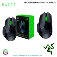 MOUSE RAZER BASILISK V3 X 18K DPI MULTI-DISPOSITIVO 535H WIRELESS  BT SWITCH MECHANICAL CHROMA BLACK