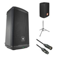 JBL EON710 Altavoz PA Activo 10"" 1300W con Cubierta, Soporte y Cable XLR