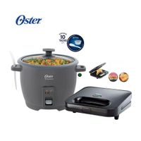 Combo Oster Olla Arrocera 1.8 Litros - Sandwichera CKSTSM2885