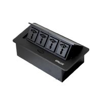 Tomacorriente para Mueble 4 Tomas Negro OP-UTS4BK