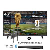 TELEVISOR HISENSE LED  43  FULL HD SMART TV 43A4NV - Sounbdar NEX