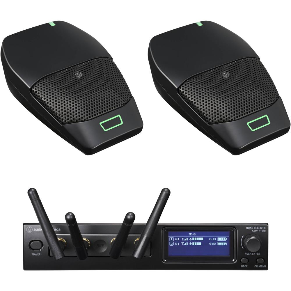 Audio-Technica Sistema 20 PRO ATW-1426 Micrófono Inalámbrico Digital de Mesa para 2 Pers