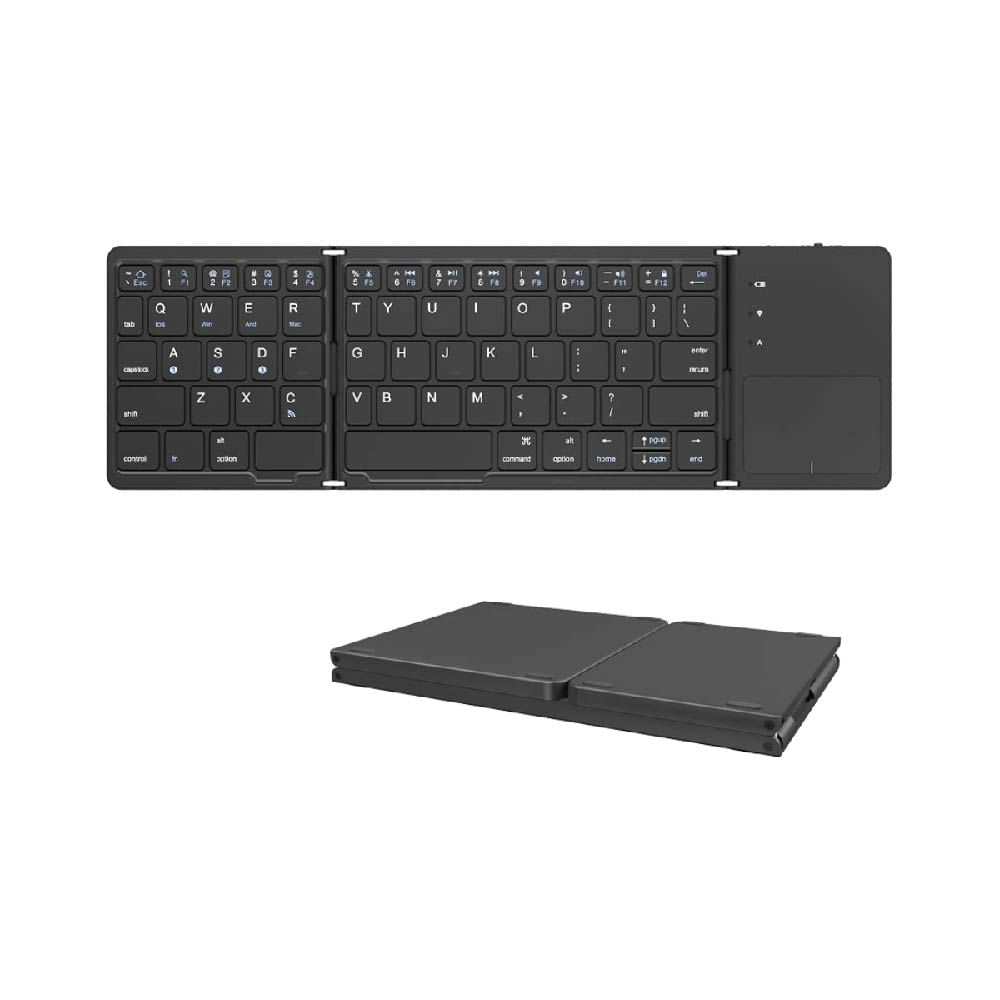 TECLADO DE BOLSILLO PLEGABLE CON PANEL TACTIL MULTIDISPOSITIVO ULTRA DELGADO