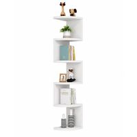 Estante Esquinero Flotante 5 Niveles  Multifuncional Organizador Decorativo Hogar