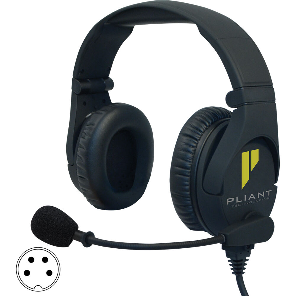 Pliant Technologies SmartBoom PRO Auricular Doble con Micrófono Dinámico - Conector XLR