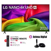 Televisor LG 75'' NANO UHD 4K AI Smart TV 75NU800BPSB 2026 - Antena Digital
