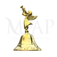 Campana de mesa angelito en bronce fundido 10 cm