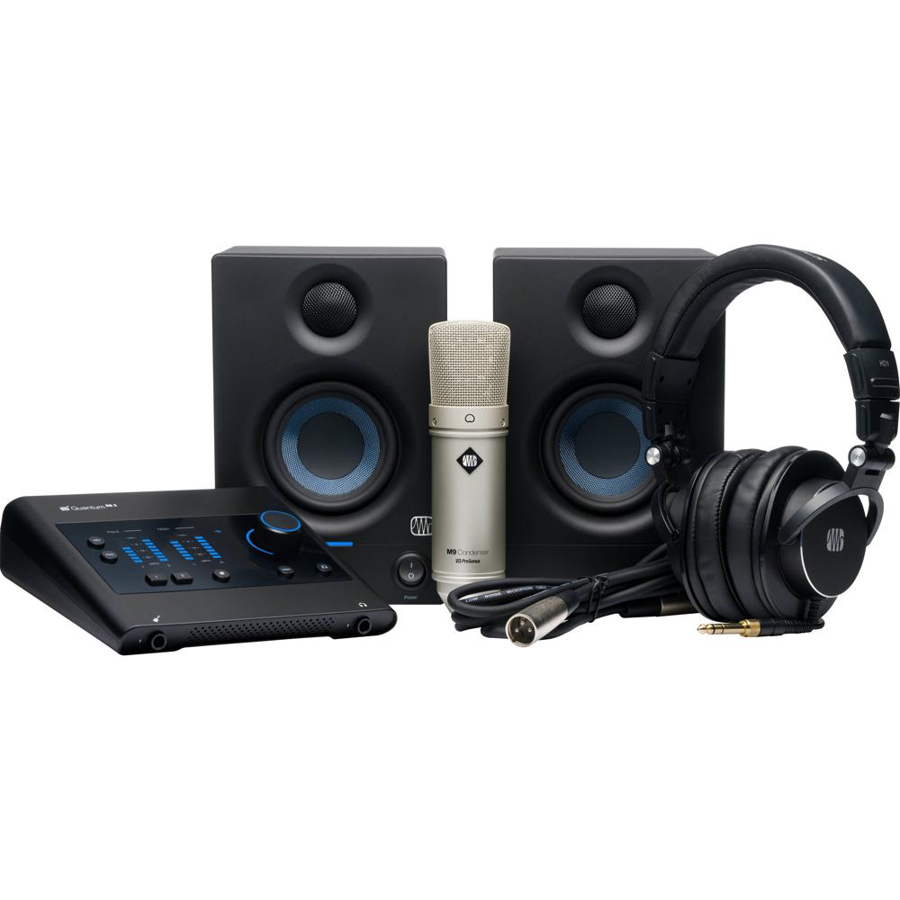 PreSonus Quantum ES 2 Bundle - Interfaz de Audio/MIDI USB-C 2x2, Micrófono Condensador M9