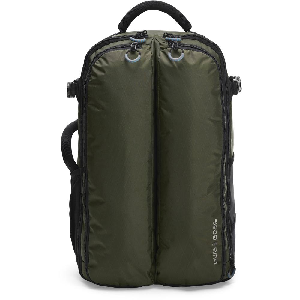 Gura Gear Mochila Kiboko 2.0 30L+ Verde Bosque - Compartimentos Duales para 3 DSLRs y 9 Le