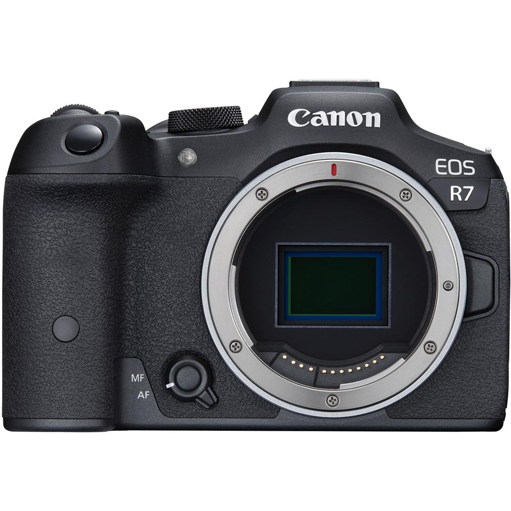 Canon EOS R7 Cámara Mirrorless 32.5MP APS-C, Dual Pixel CMOS AF II, 4K60 Video, Estabiliz