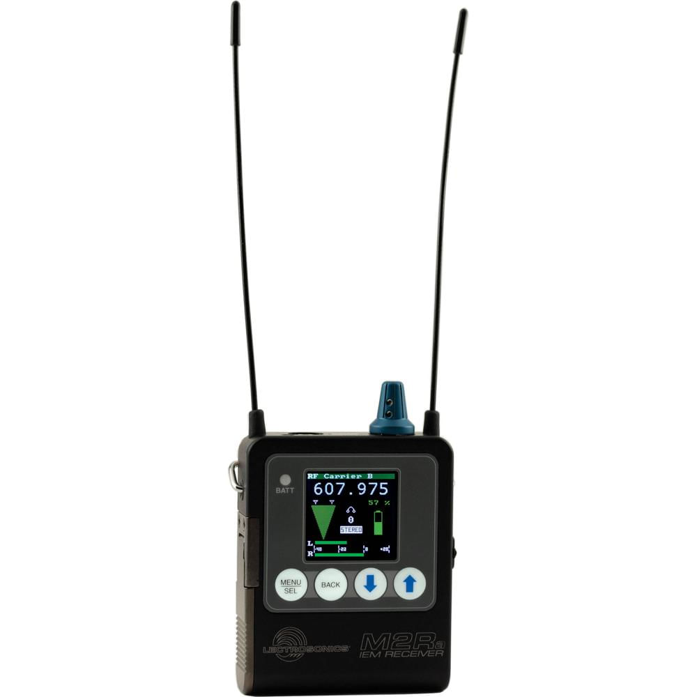 Lectrosonics M2Ra Receptor IEM/IFB Digital UHF (A1B1: 470 a 614 MHz) - Antena Diversidad,