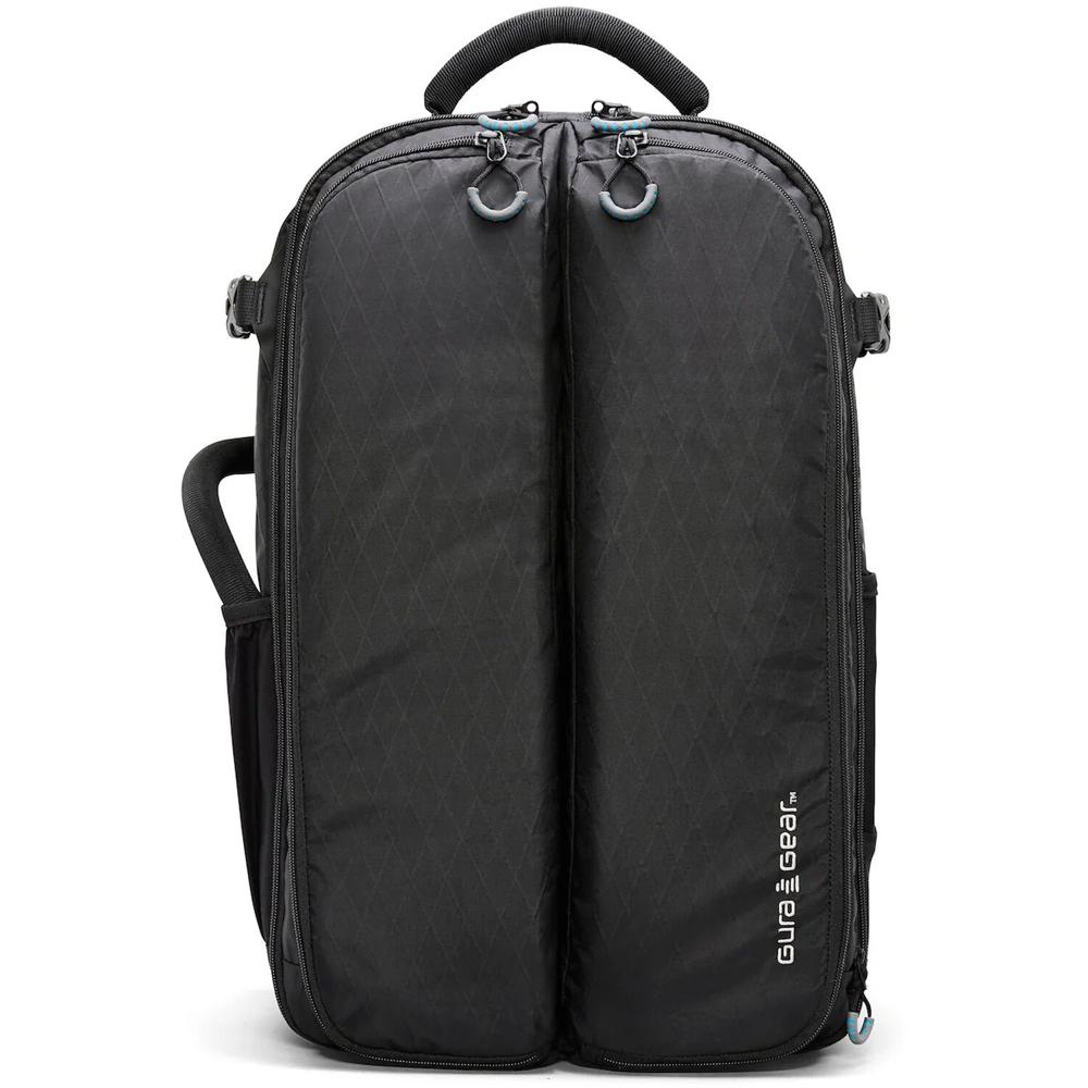 Gura Gear Mochila Kiboko 2.0 Negra 30L+ con Compartimentos para 3 DSLR y 9 Lentes, Soporte