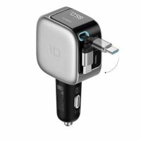 Cargador De Auto Cuktech Car Charger CC903P 100W Con Cable Retráctil USB-C