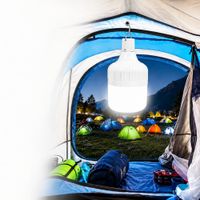 Lámpara LED Recargable USB con Gancho para Camping