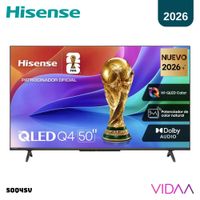TELEVISOR HISENSE 50 QLED SMART TV VIDAA FHD 2026 - 50Q4SV