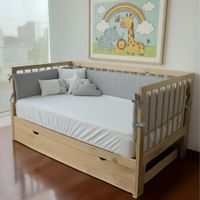 PROTECTORES LATERALES PARACHOQUES TALLA MONTESSORI 1.5 PLAZAS  DISEÑO PLOMO