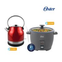 Combo Olla Arrocera 10 Tazas DIAMONDFORCE - Hervidor 1.7 Litros