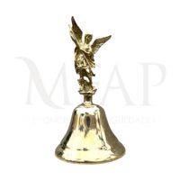 Campana de mesa en bronce fundido 20 cm - Arcángel Miguel