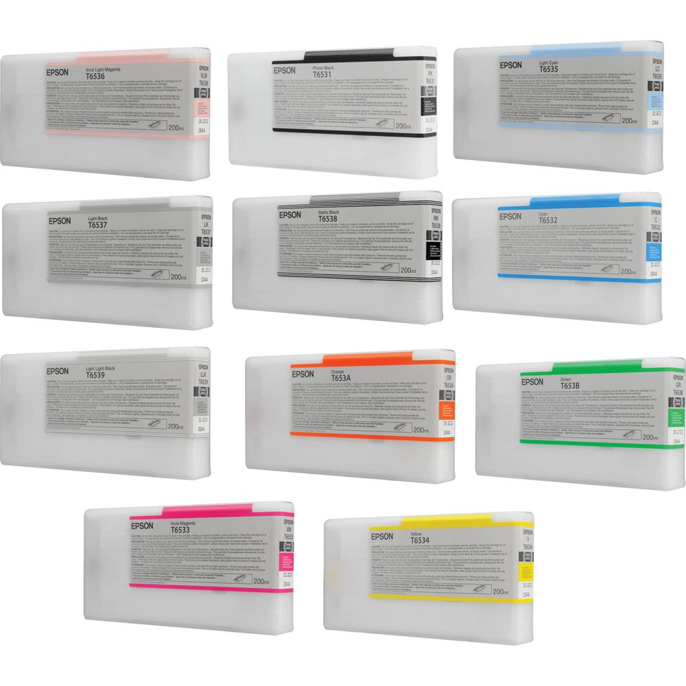 Epson Set de Tintas UltraChrome HDR de 11 Cartuchos para Impresoras Stylus Pro 4900 (200 m