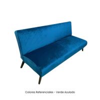 1 Funda Nacional de Terciopelo para Futón - Verde Azulado