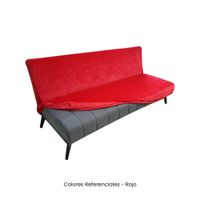 Funda de Futón en tela de terciopelo nacional - Rojo
