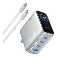 ANKER Cargador de Pared 140W 4 Puertos y Pantalla Digital PD 3.1 B2697J41