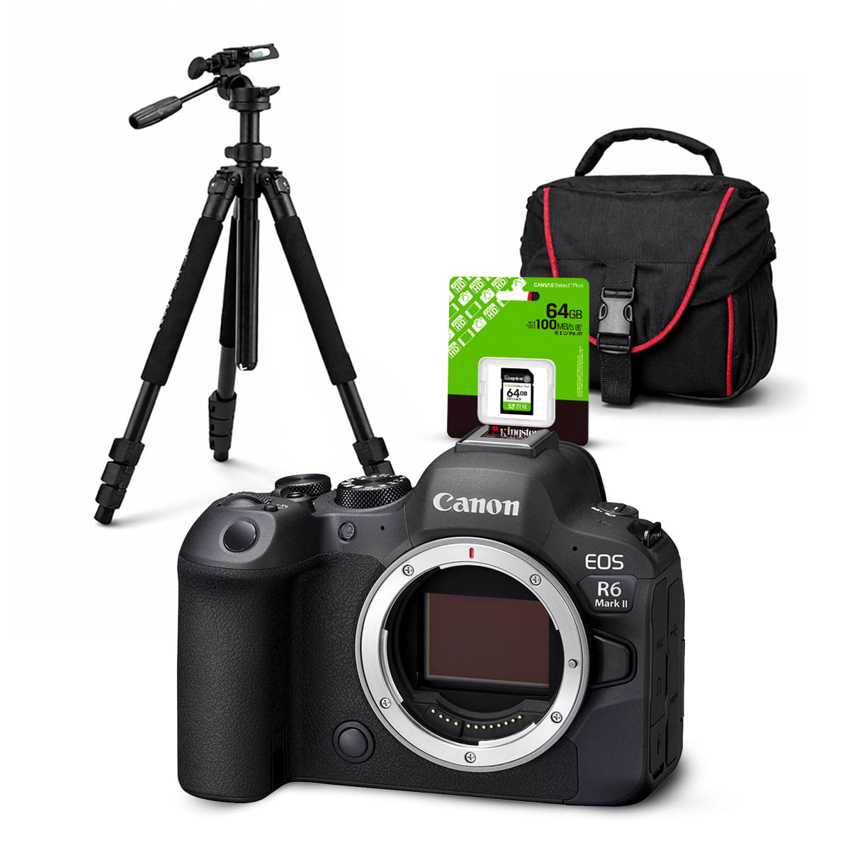 Cámara Canon EOS R6 Mark II Cuerpo Solo y Kit Deluxe