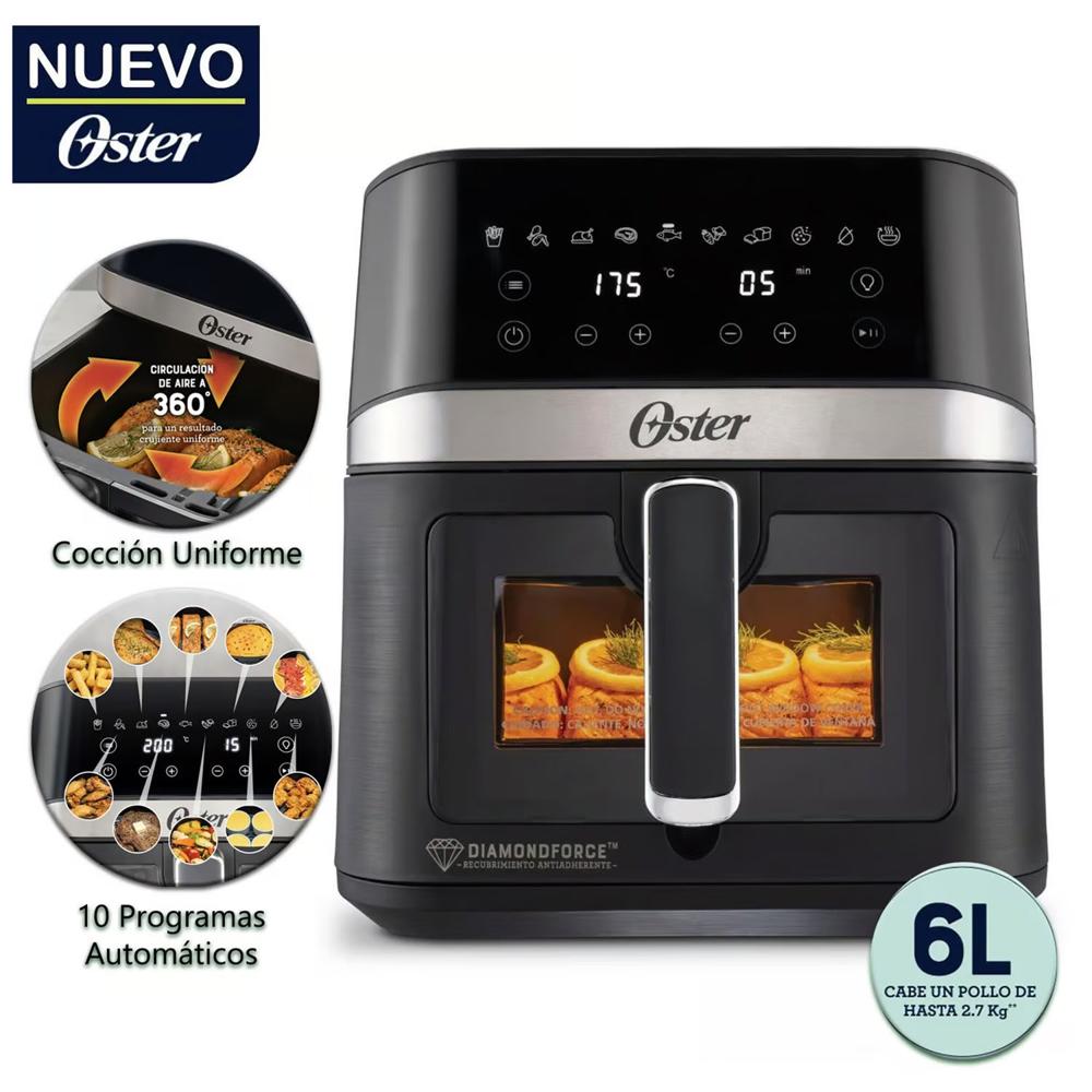 Freidora de Aire Digital Oster 6 Lts 10 Programas CKSTAF60WDDF
